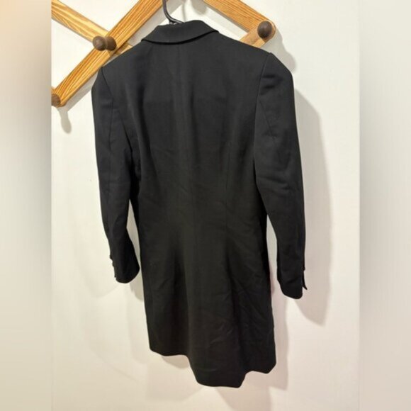 The Kooples Leather Trimmed Tuxedo Dress - Picture 7 of 15